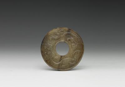 图片[2]-Jade bi disc with beast and cloud pattern, Southern Song dynasty (1127-1279)-China Archive